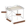 Carbon Steel Multifunctional Foldable Kitchen Storage Rack(64cm)