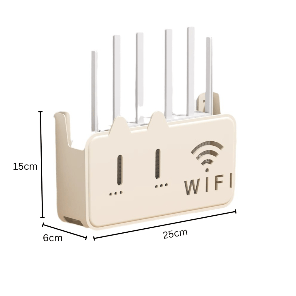 Wall-Mounted Punch-Free Wi-Fi Router Storage Box