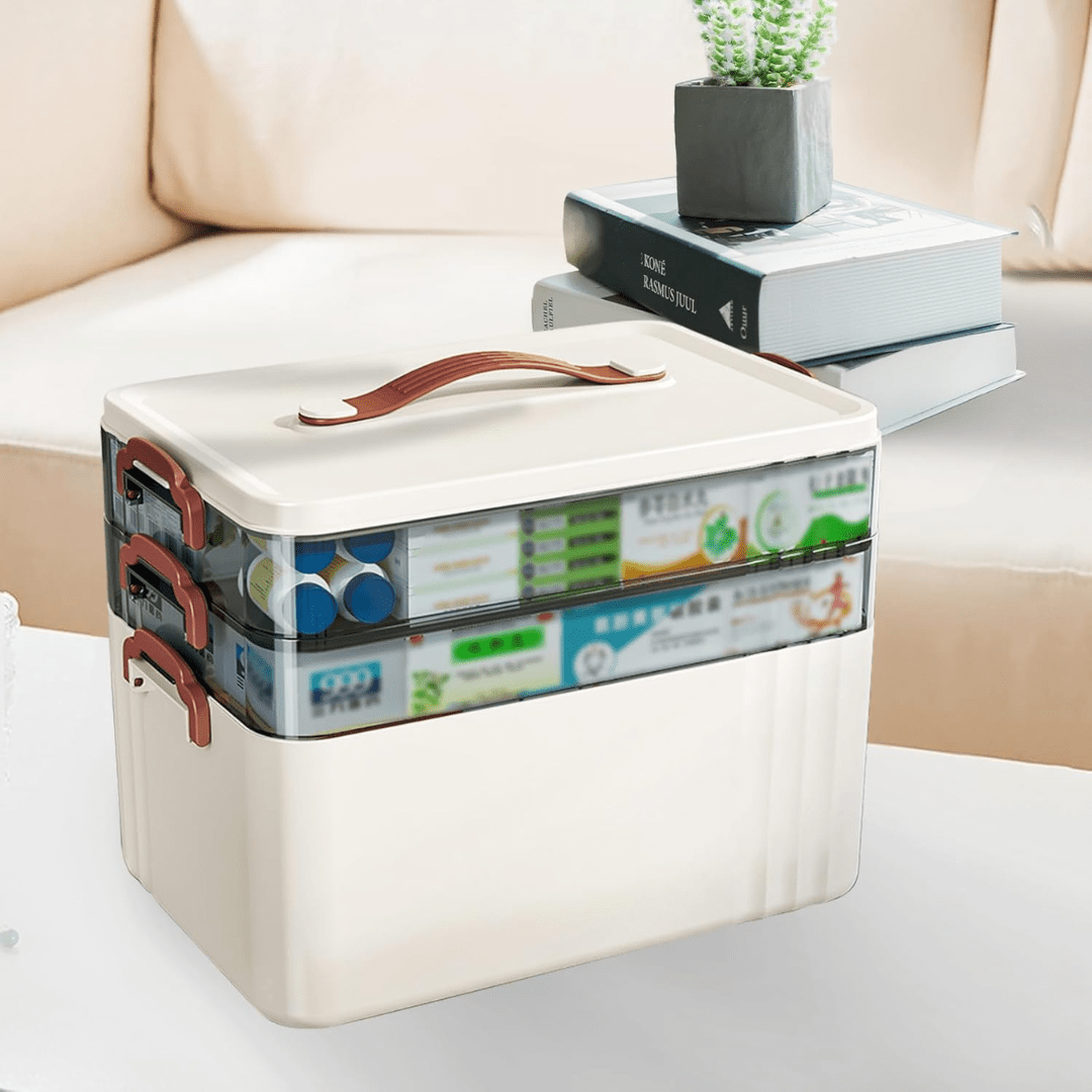 3-Tier Multi-Purpose Medicine Storage Organizer