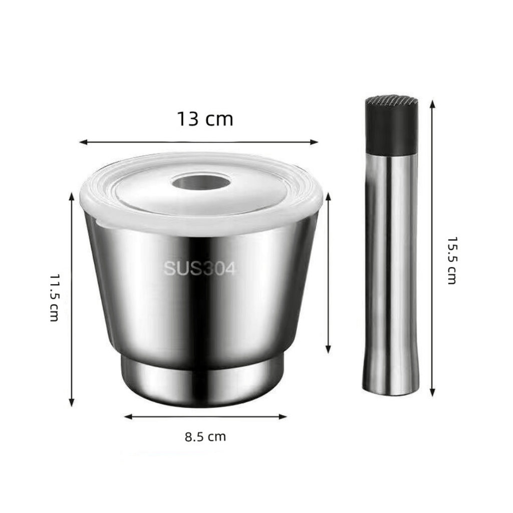 Stainless Steel Spice Mortar and Pestle with Rammer