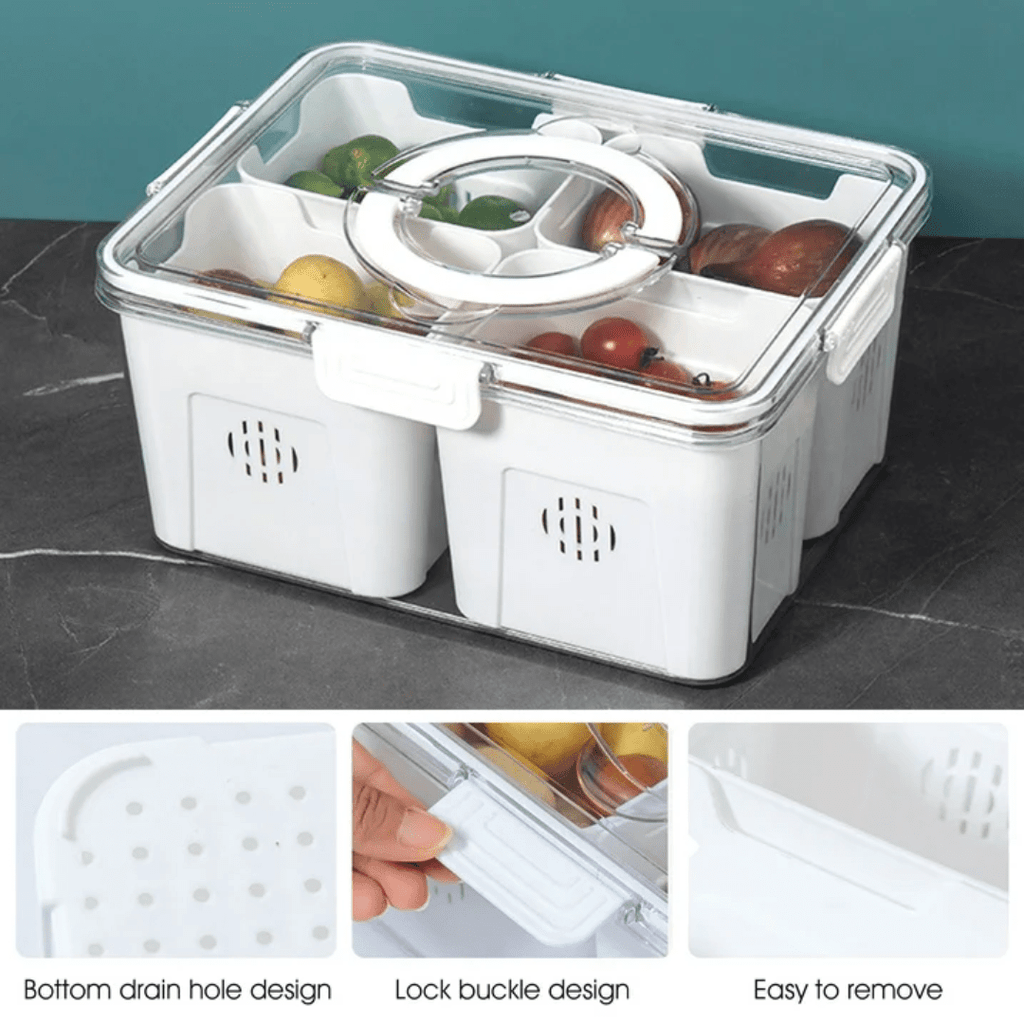 Airtight Storage Containers With 4 Compartments