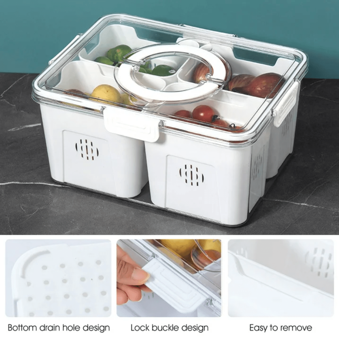 Airtight Storage Containers With 4 Compartments