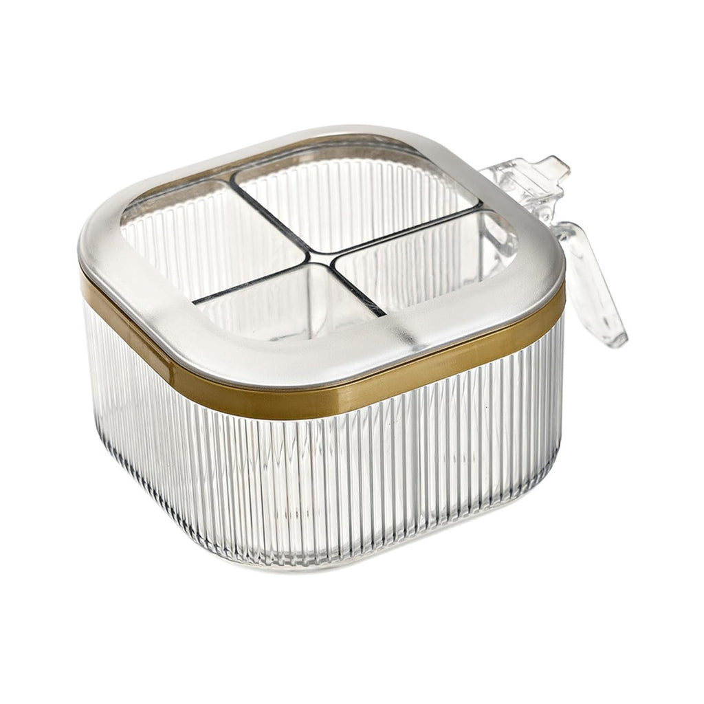 4-Compartment Airtight Kitchen Organizer