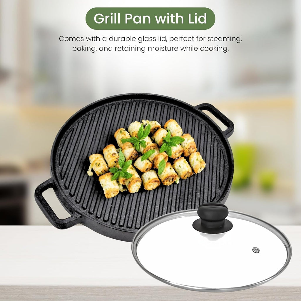 Versatile Grill Cast Iron Non-Stick Grill Pan