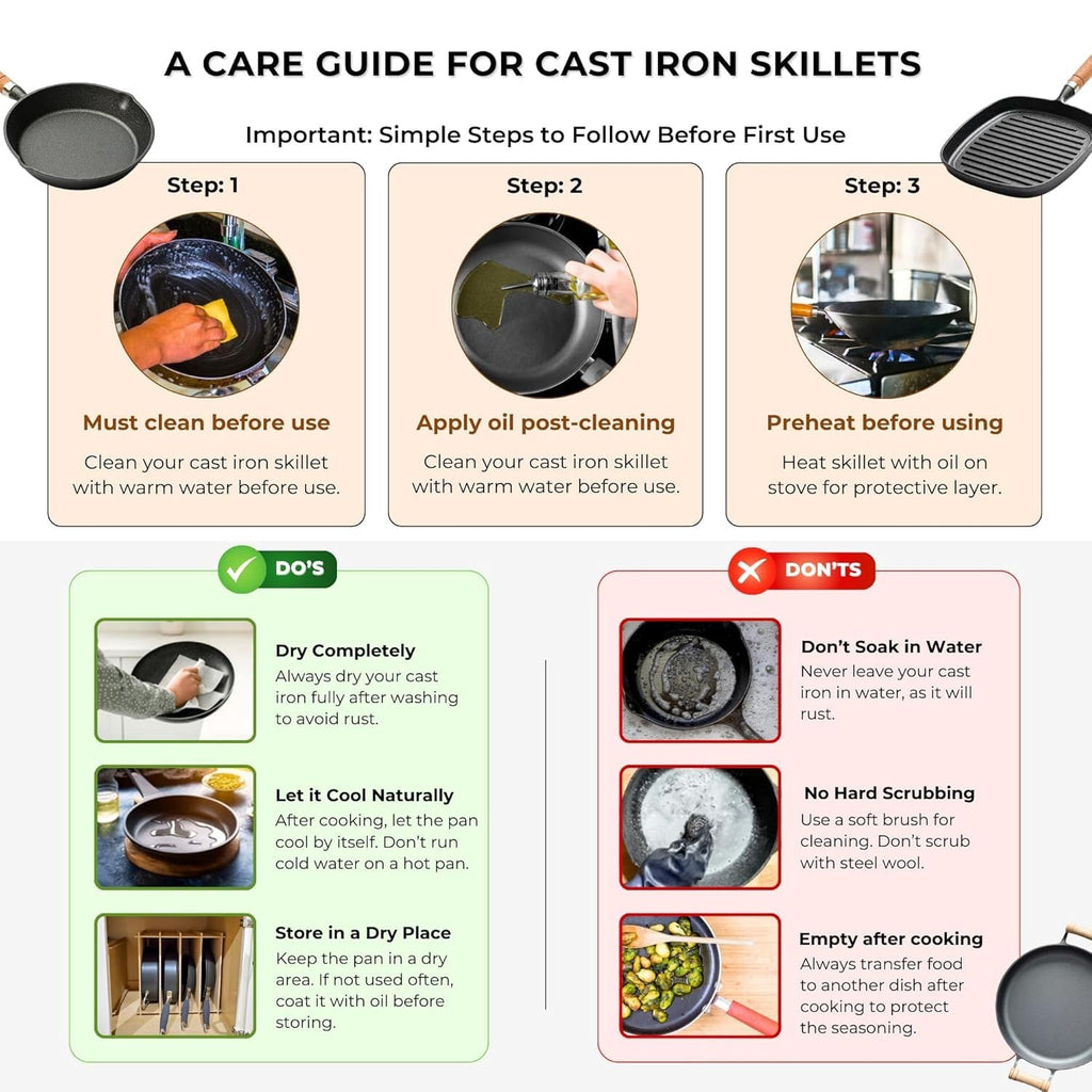 Versatile Grill Cast Iron Non-Stick Grill Pan