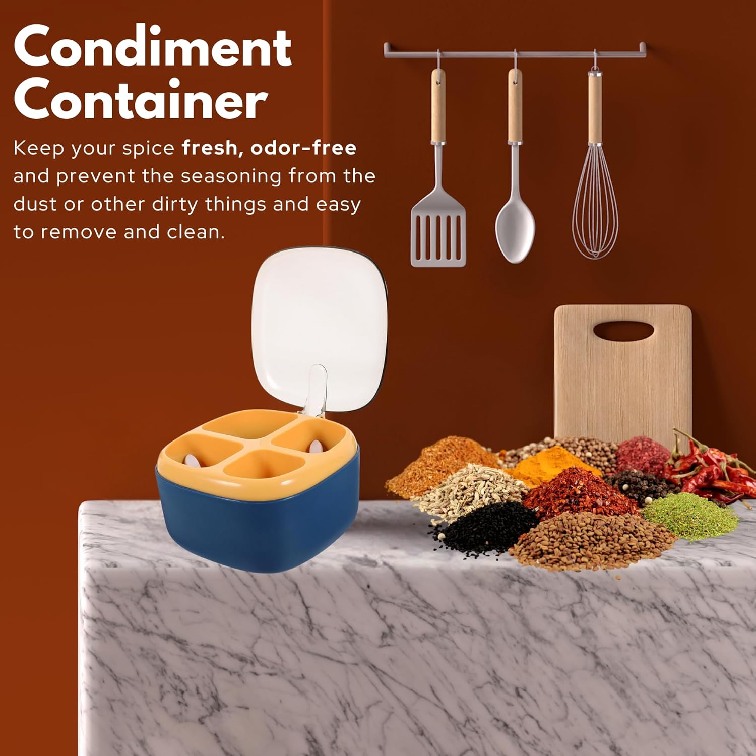 4-in-1 Clear View Spice Organizer