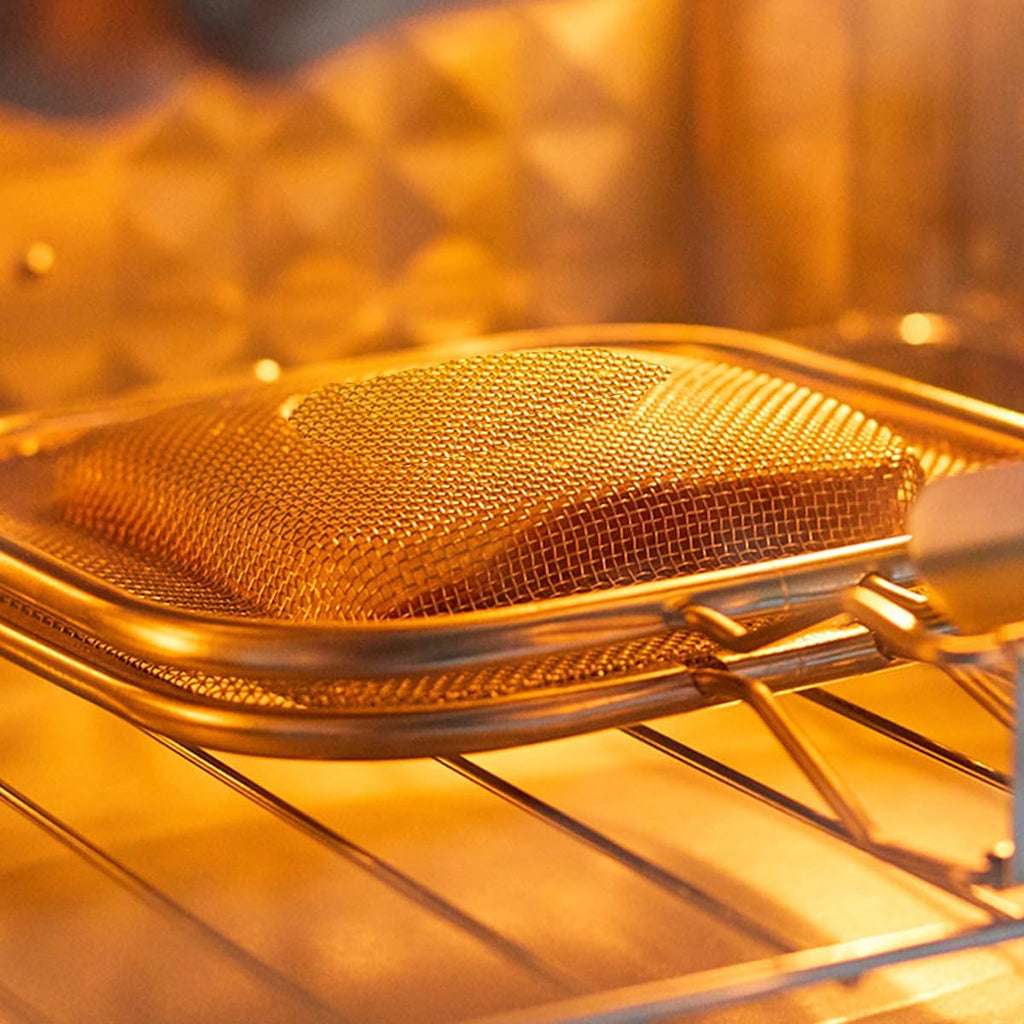 Stainless Steel Sandwich Grilling Net with Clamp