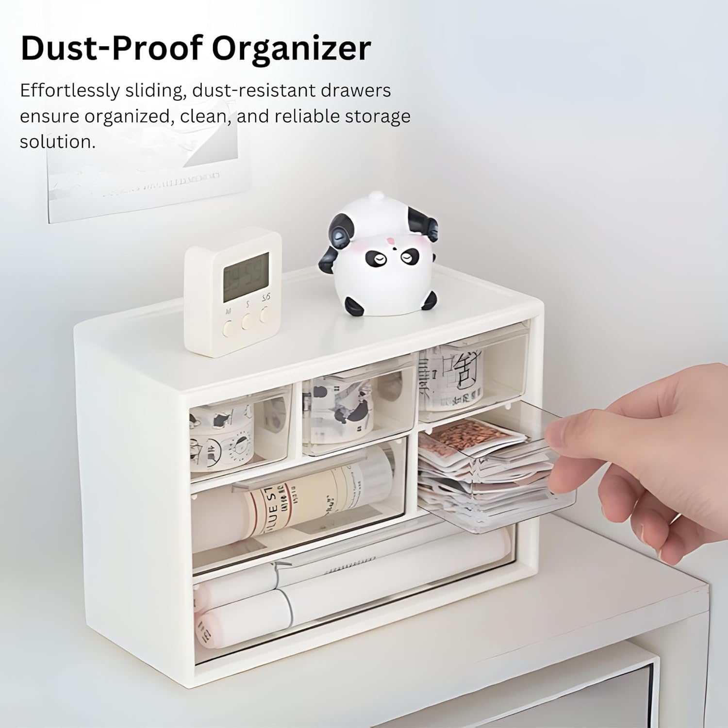 6-Grid Adjustable Organizer Box