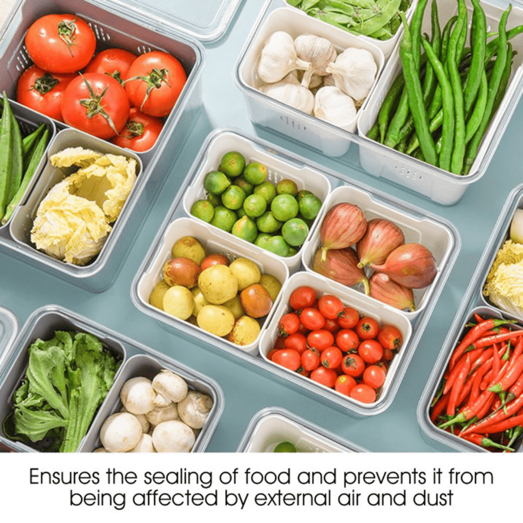 Airtight Storage Containers With 4 Compartments