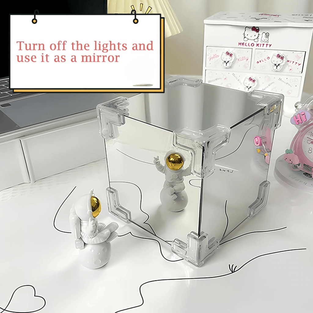 Tulip Lamp Mirror Night Light Box