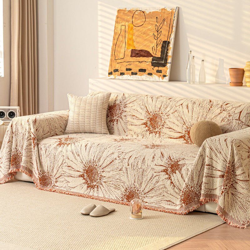 Chenille Soft Textured Anti-Slip Full Sofa Cover