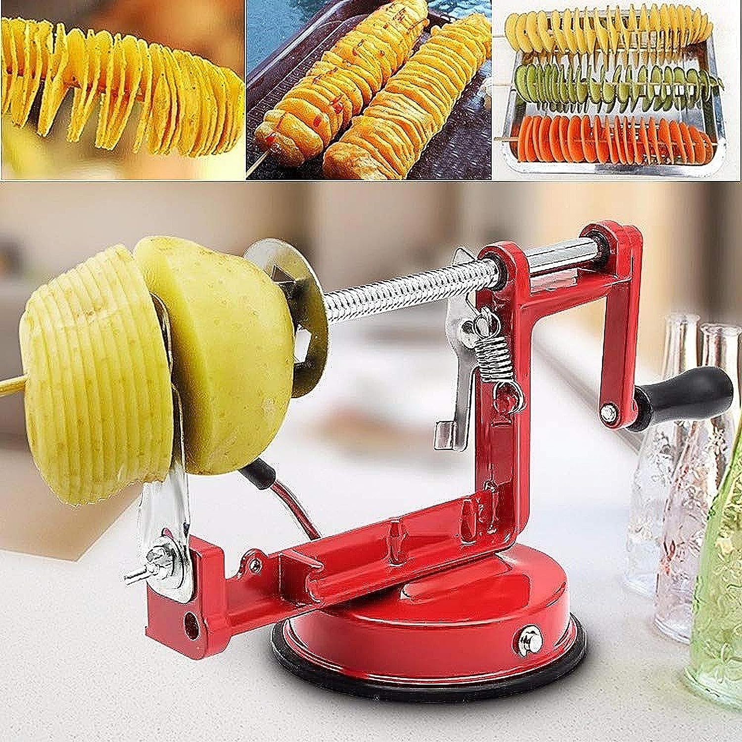 3 in 1 Stainless Steel Slicer & Spiral Cutter