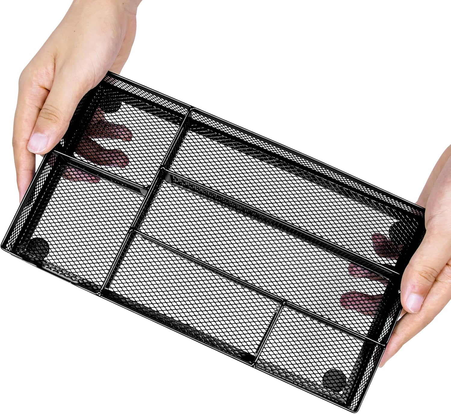 Versatile 6-Compartment Desk Drawer Organizer