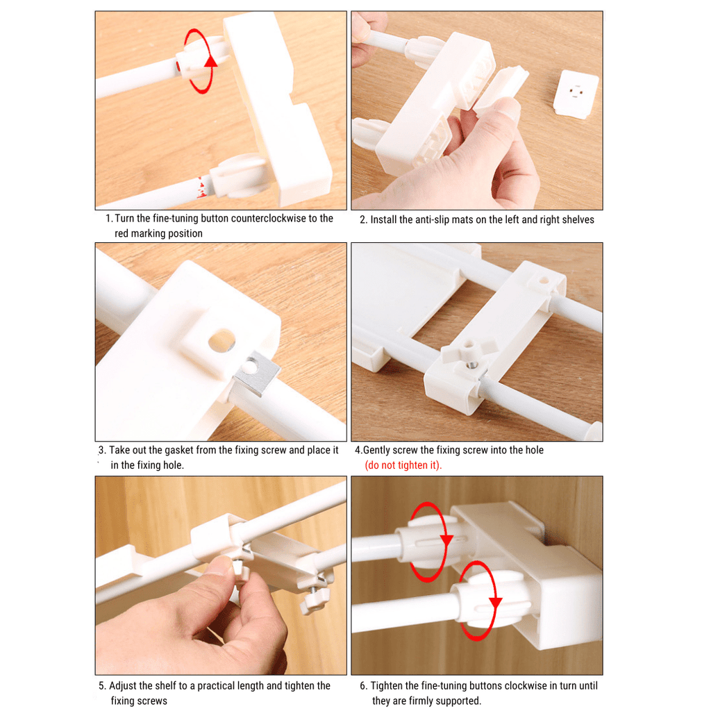 Adjustable Storage Shelf Closet Organizer