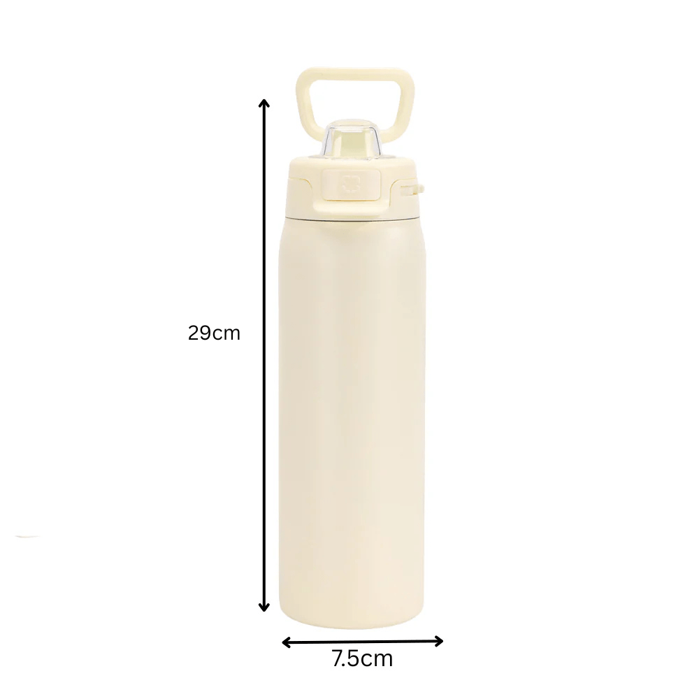 Stainless Steel Thermos Water Bottle with Leakproof Quick Fill Lid (950ML)