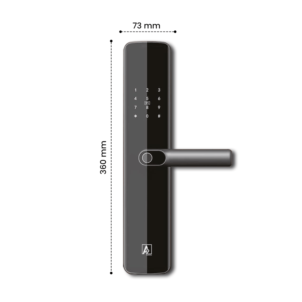 A2 Alpha 10 Smart Digital Door Lock with 7-Way Unlocking Features