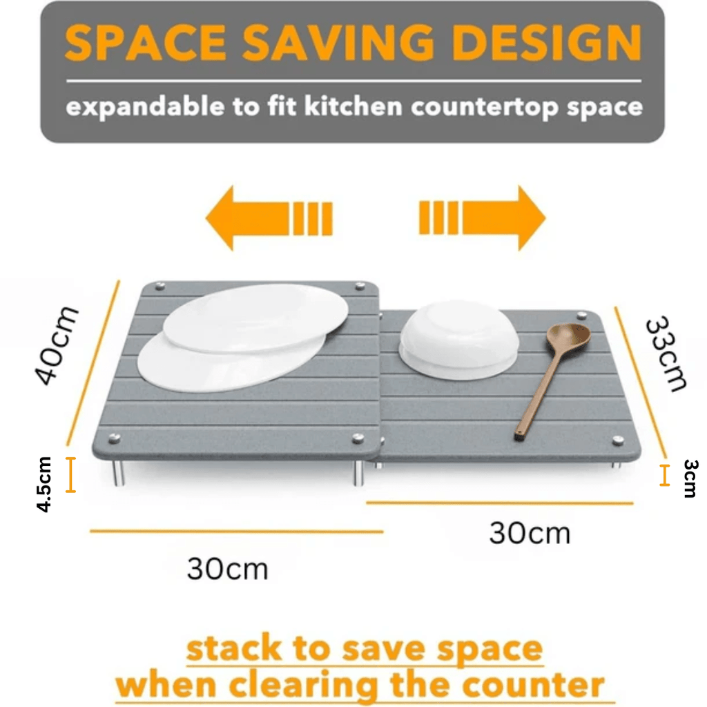 Stone Dish Drying Mats (Set of 2)