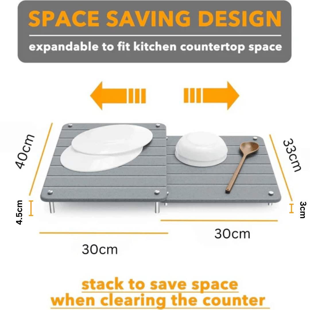 Stone Dish Drying Mats (Set of 2)