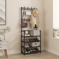 All-In-One Coat Hanger & Shoe Storage Shelf