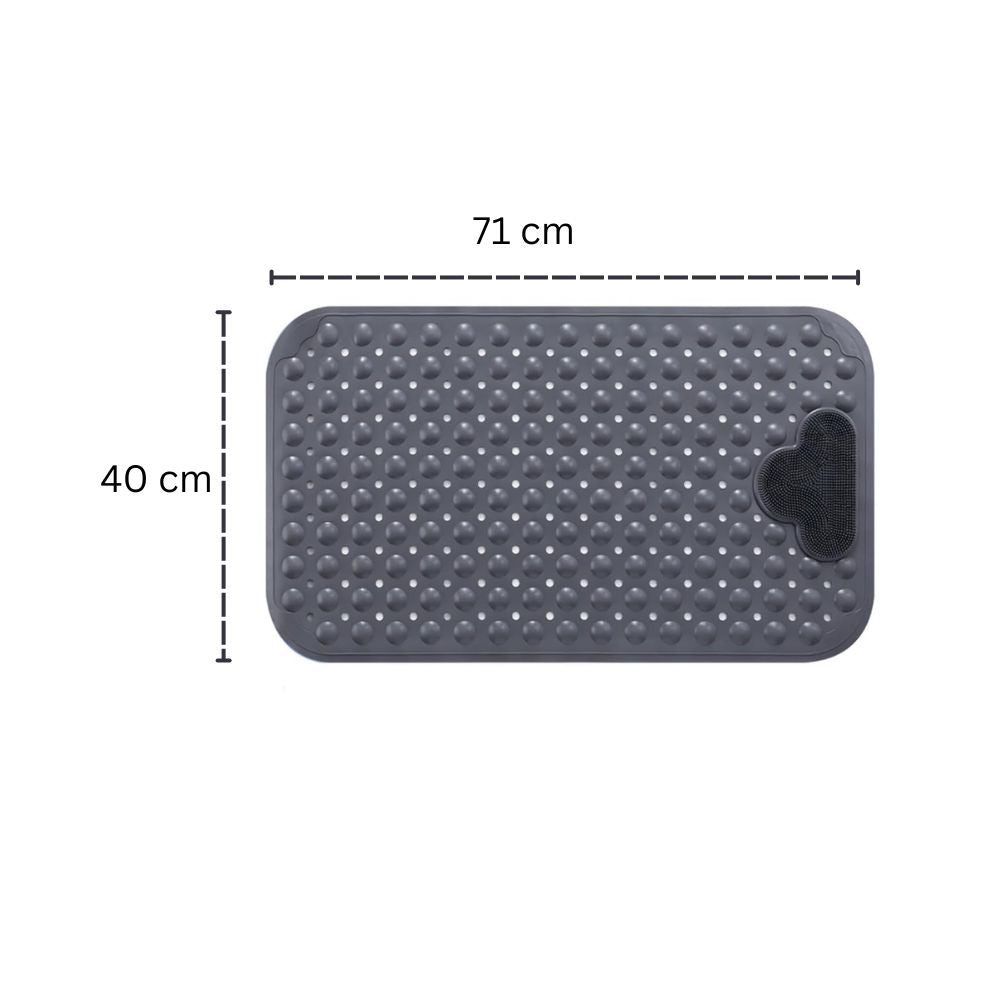 Anti-Bacterial Quick-Dry Non-Slip Shower Mat (71x40cm)