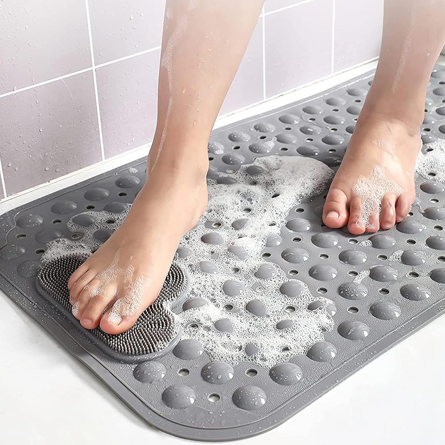 Anti-Bacterial Quick-Dry Non-Slip Shower Mat (71x40cm)
