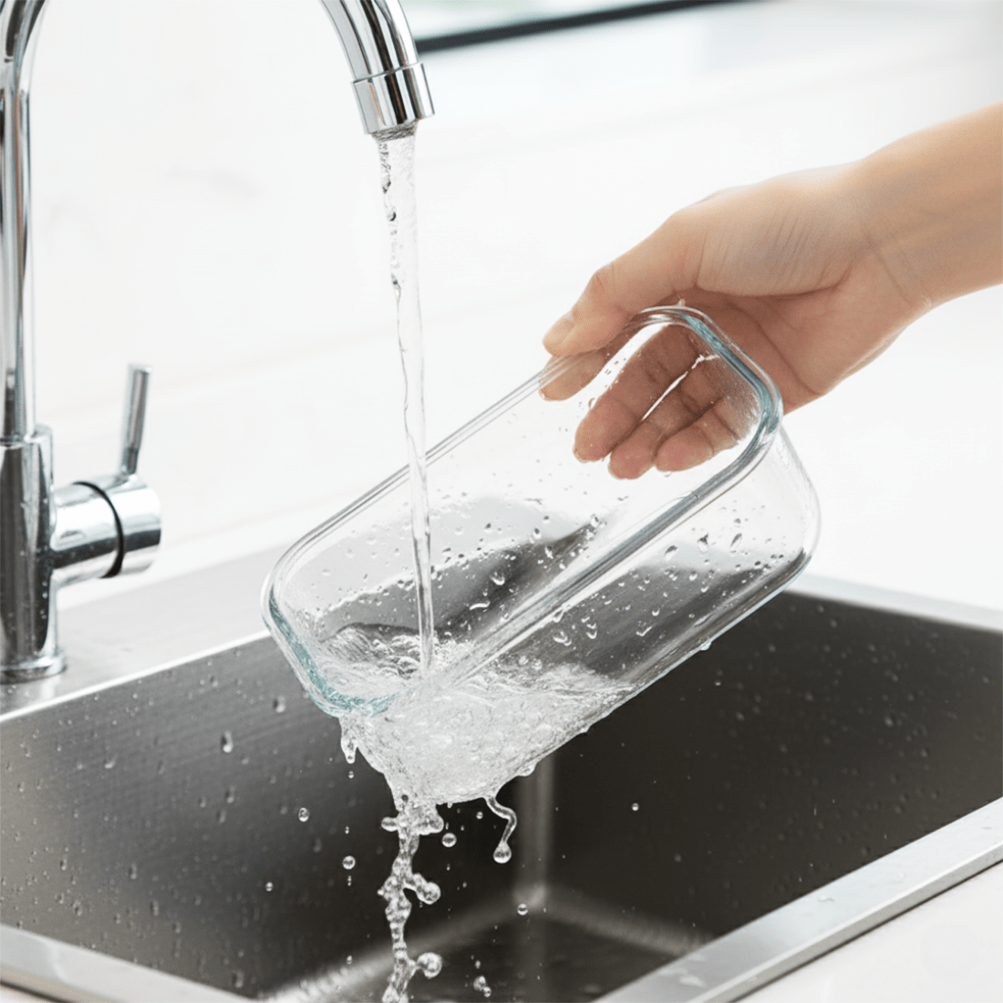 Vacuum Glass Storage Container with Date Tracker Lid