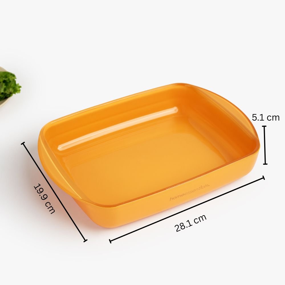 Yellow Rectangular Non-Stick Baking Dish(1600ml)