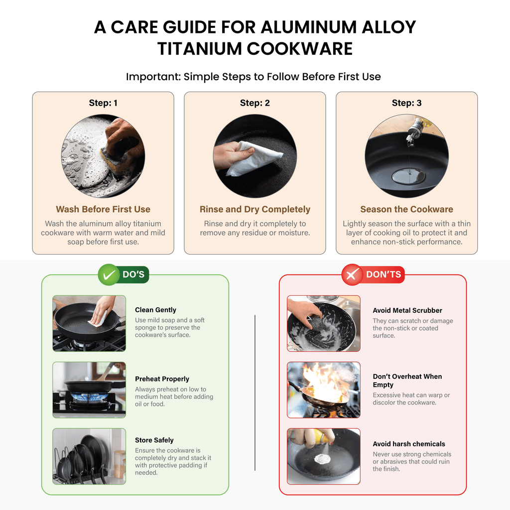 Titanium Non-Stick Soup Pot with Lid (24cm)