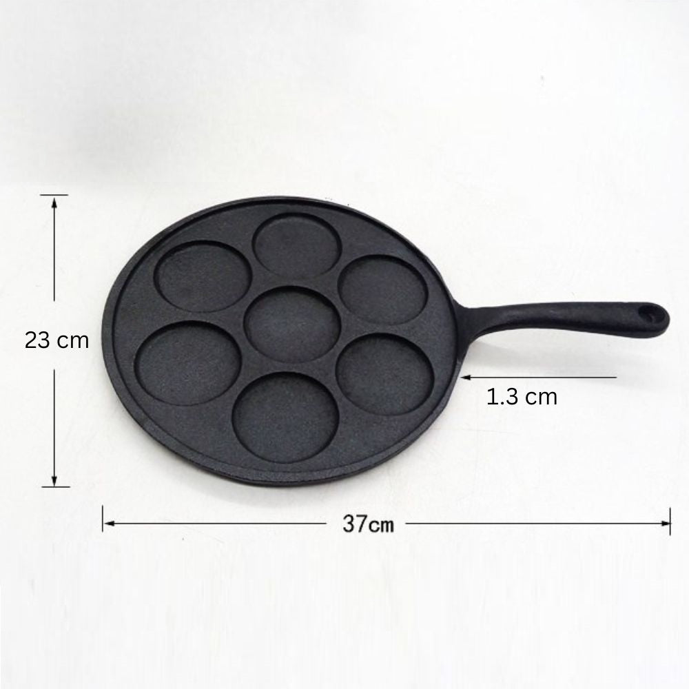 Cast Iron Mini Pancake Maker with Handle(23cm)