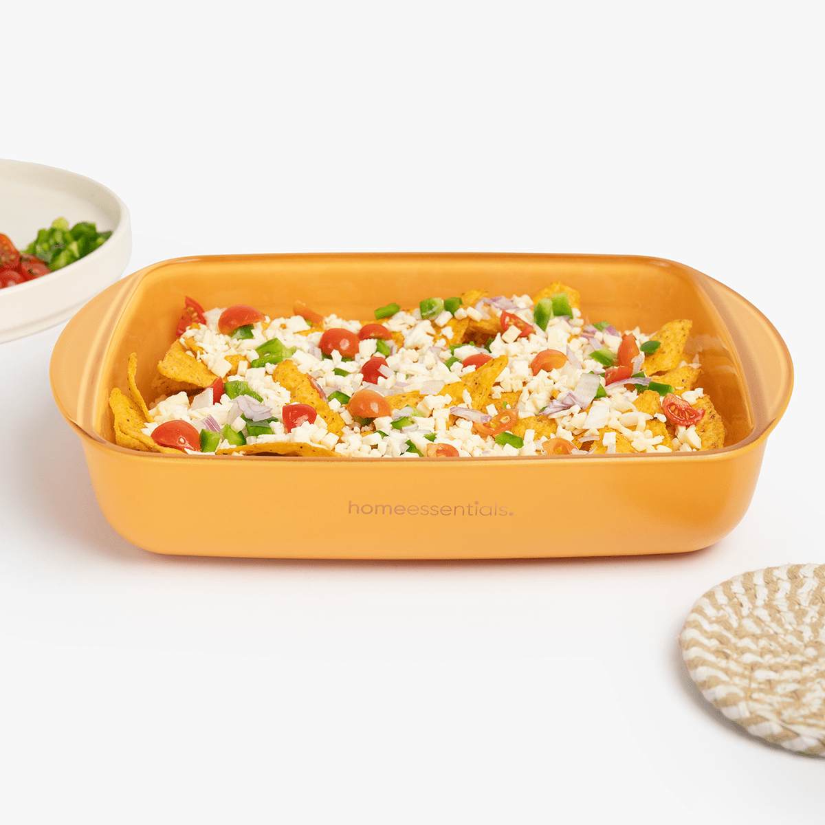 Yellow Rectangular Non-Stick Baking Dish