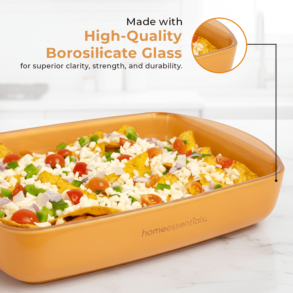 Yellow Rectangular Non-Stick Baking Dish