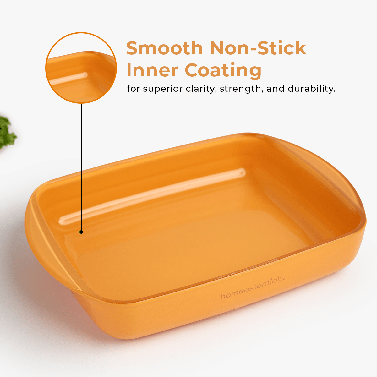 Yellow Rectangular Non-Stick Baking Dish