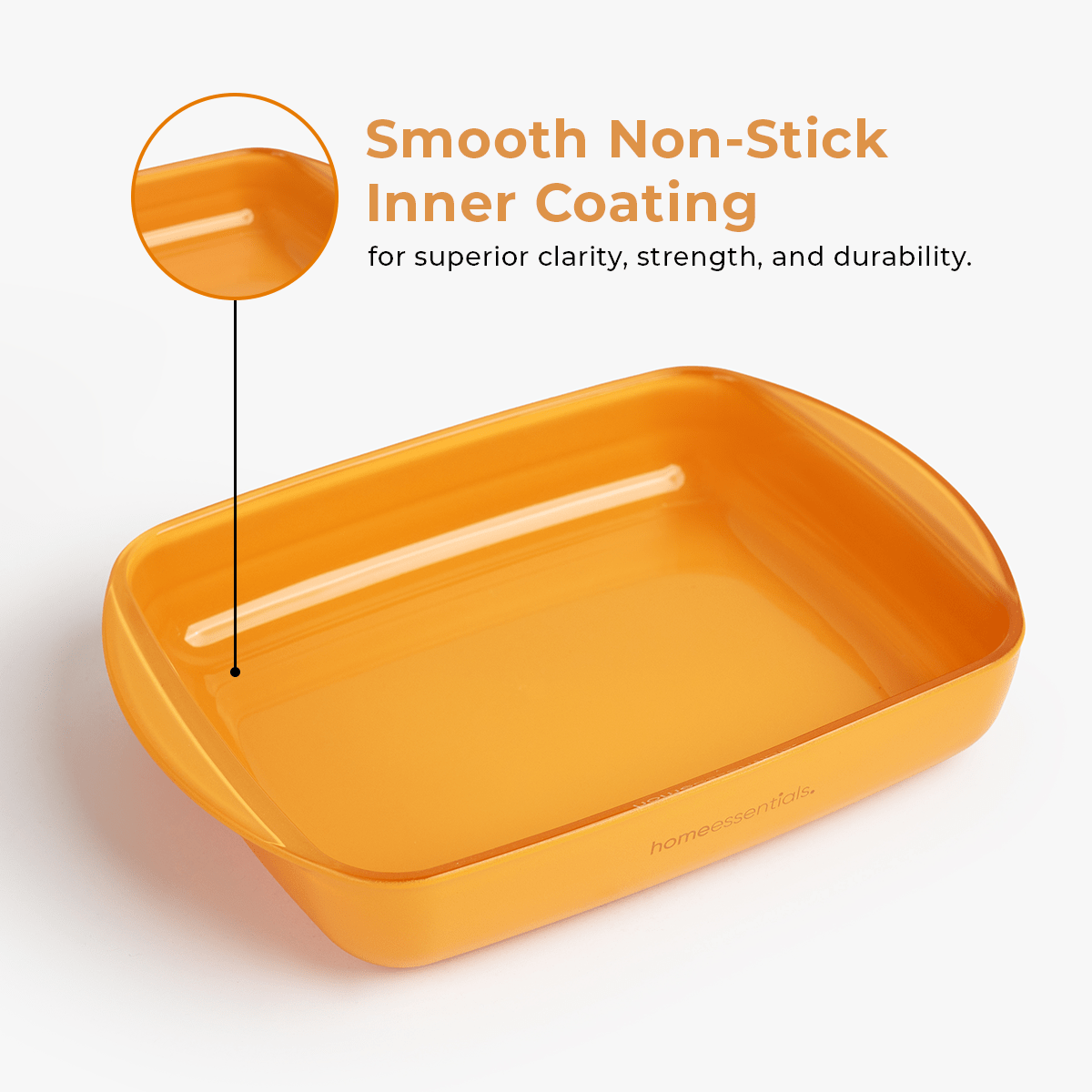 Yellow Rectangular Non-Stick Baking Dish(800ml)