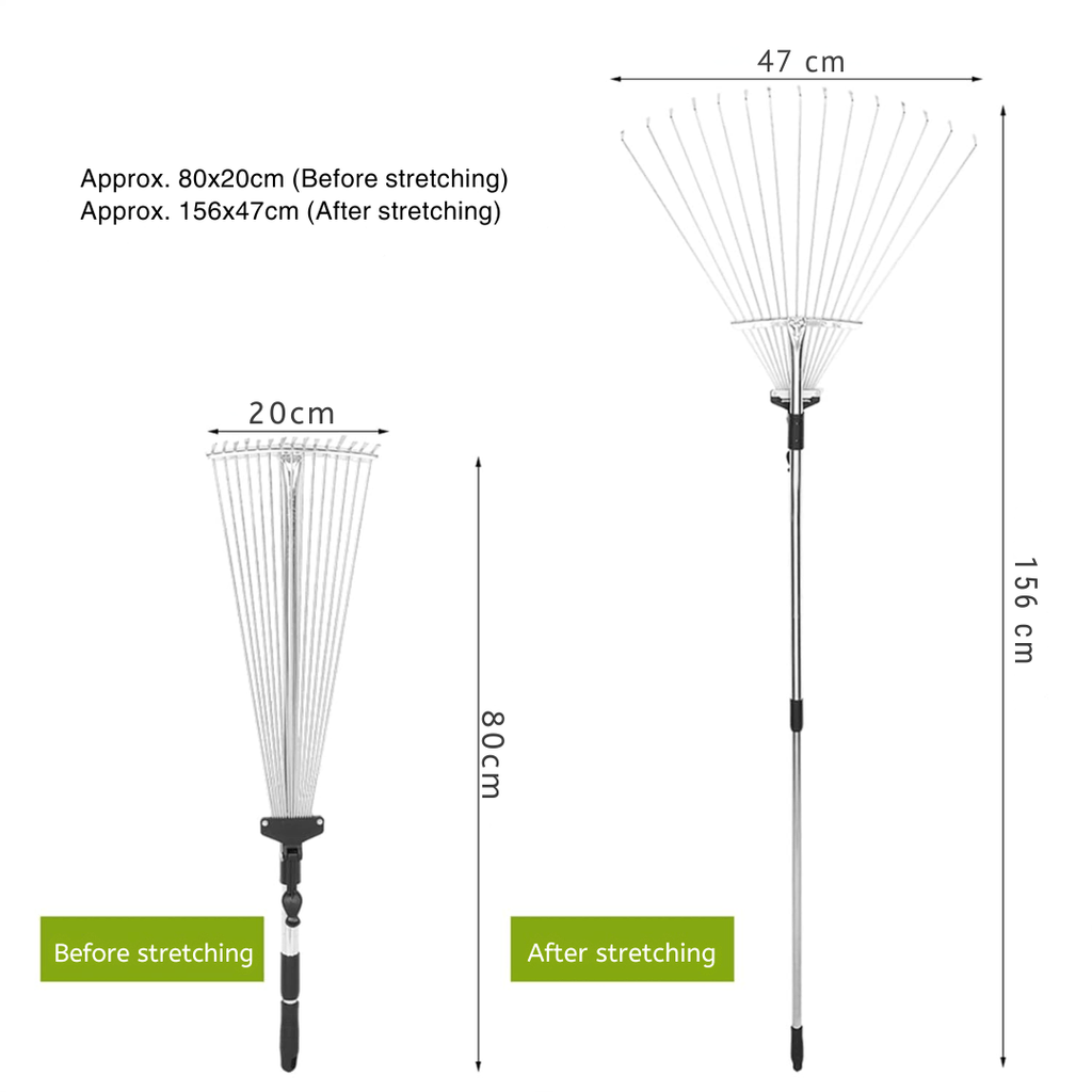 Versatile Telescopic Garden Rake