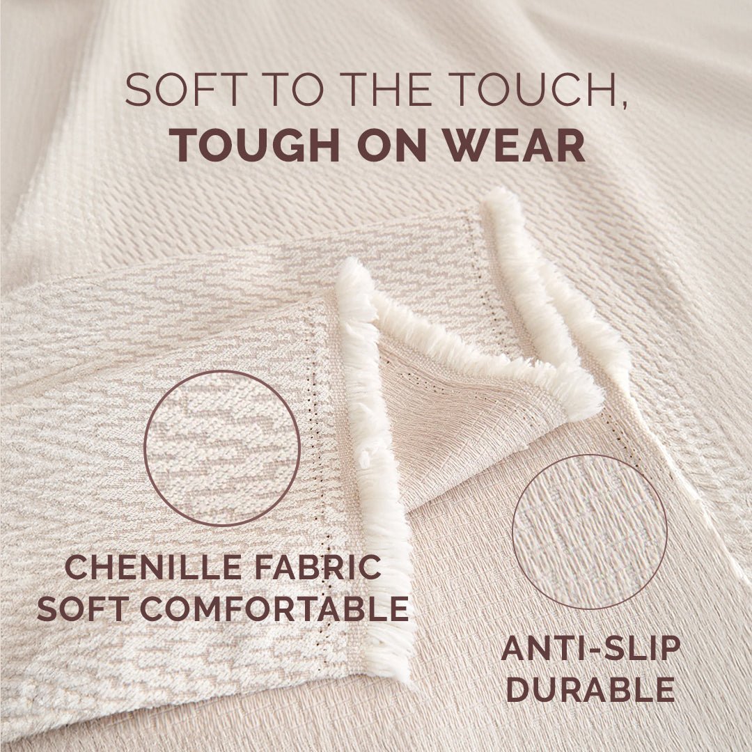 Yellow Elegance Elegance Chenille Sofa Cover