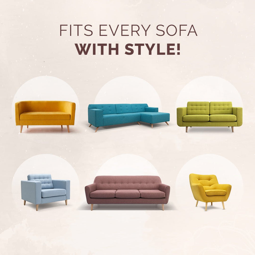 Striped Patchwork Elegance Chenille Sofa Cover