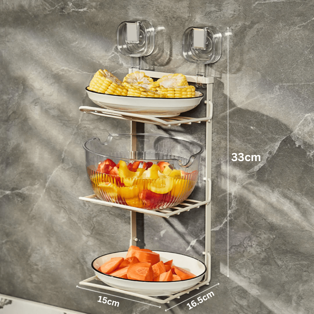Wall-Mounted Multifunctional Storage Rack