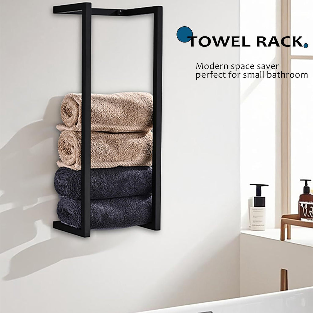 Wall-Mounted Bathroom Towel Storage Rack