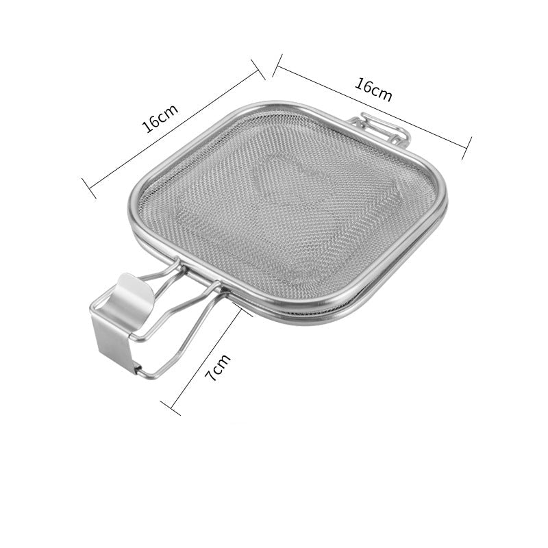 Stainless Steel Sandwich Grilling Net with Clamp