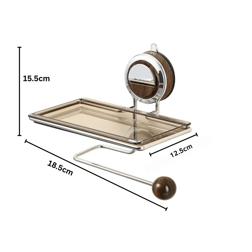 Suction Cup Wall-Mount Toilet Paper Holder