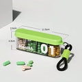 Stylish Portable Pill Box with 4 Compartments