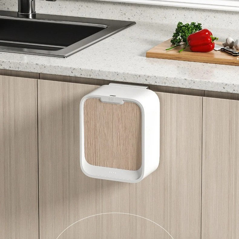 Touch-Free Wall-Mounted Trash Bin with Smart Sensor Lid (7L)