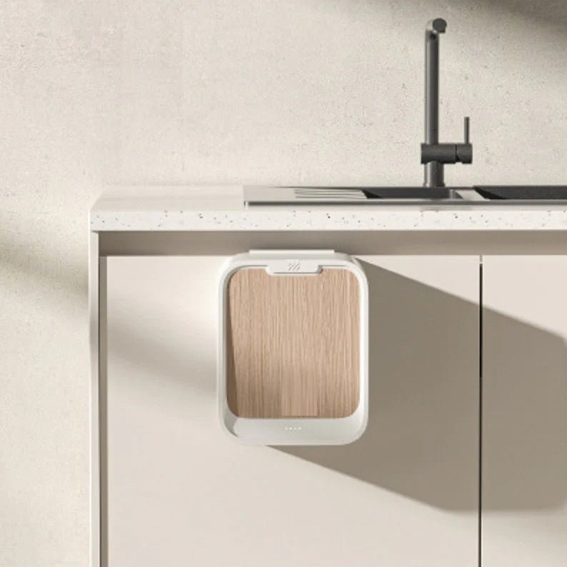 Touch-Free Wall-Mounted Trash Bin with Smart Sensor Lid (7L)