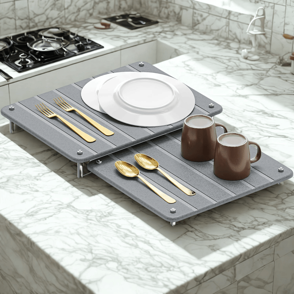 Stone Dish Drying Mats (Set of 2)