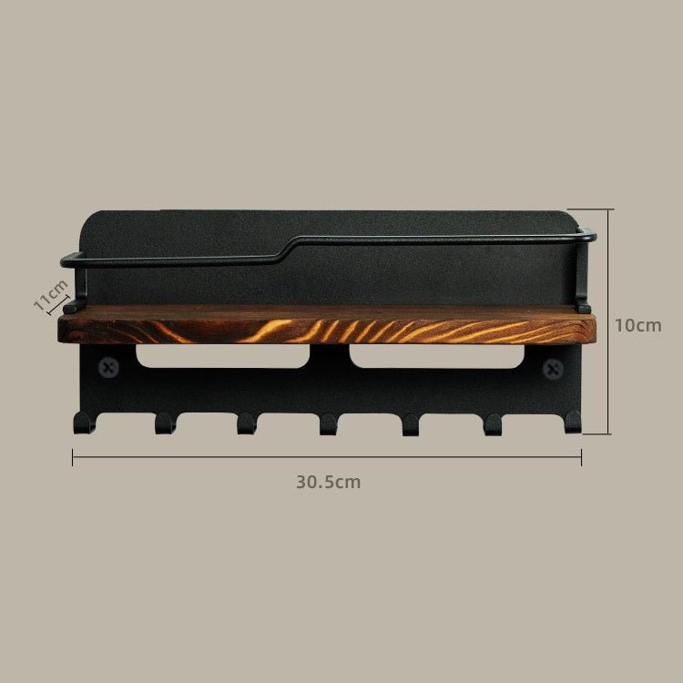 Wall Mounted Key Organizer with Storage Shelf