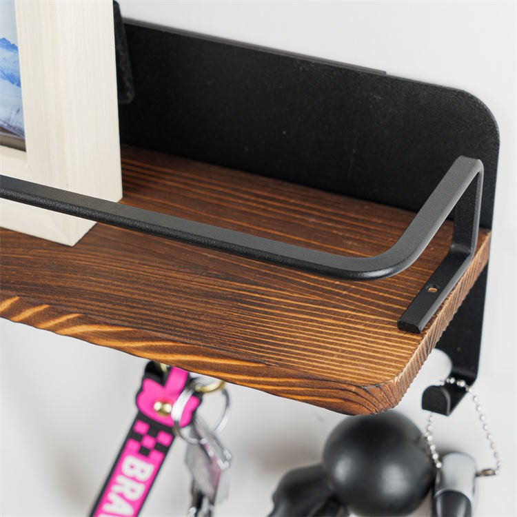 Wall Mounted Key Organizer with Storage Shelf