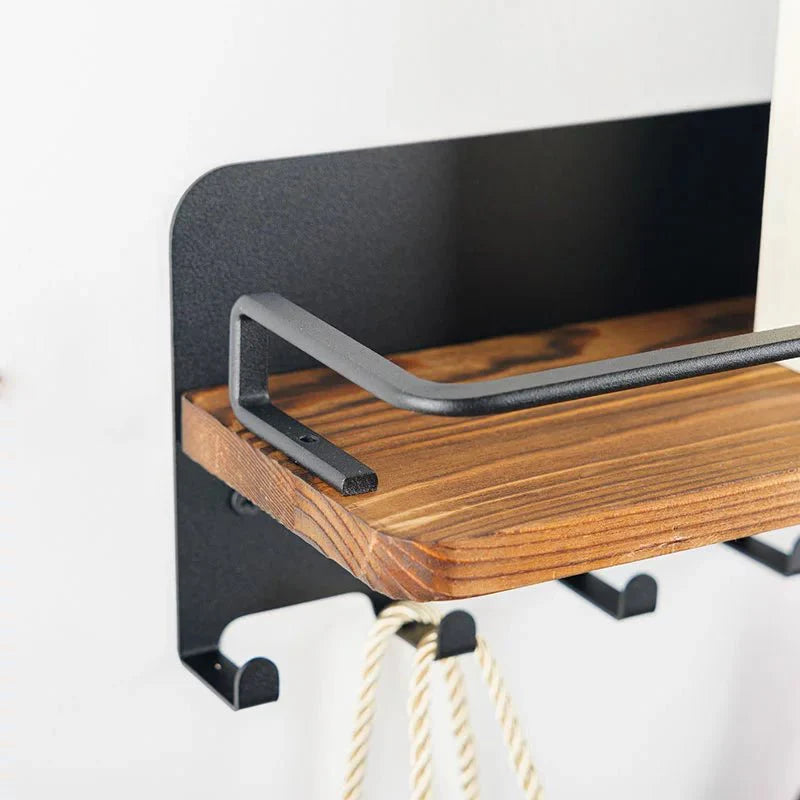 Wall Mounted Key Organizer with Storage Shelf
