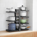 Adjustable 7-Tier Heavy-Duty Pot and Pan Organizer Rack