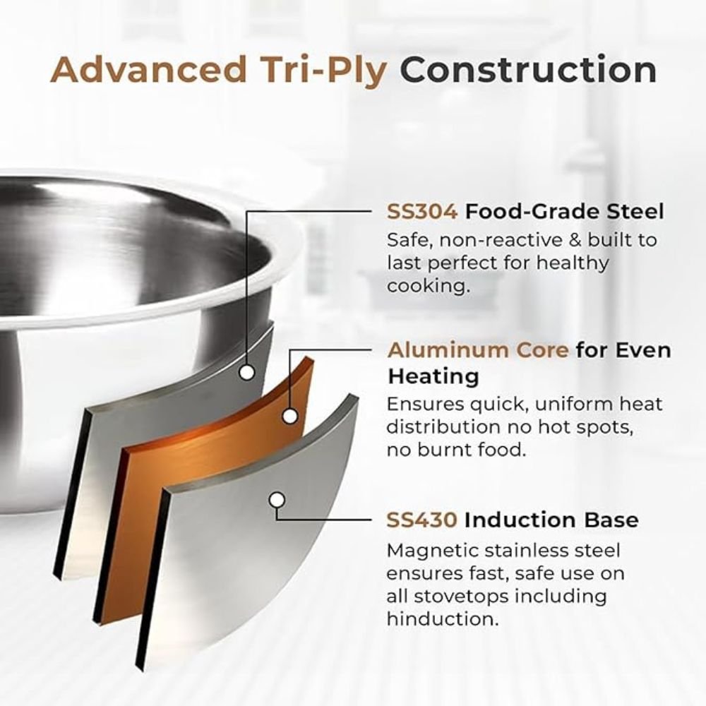 Stainless Steel Spice Tempering Pan with Handle – 12cm