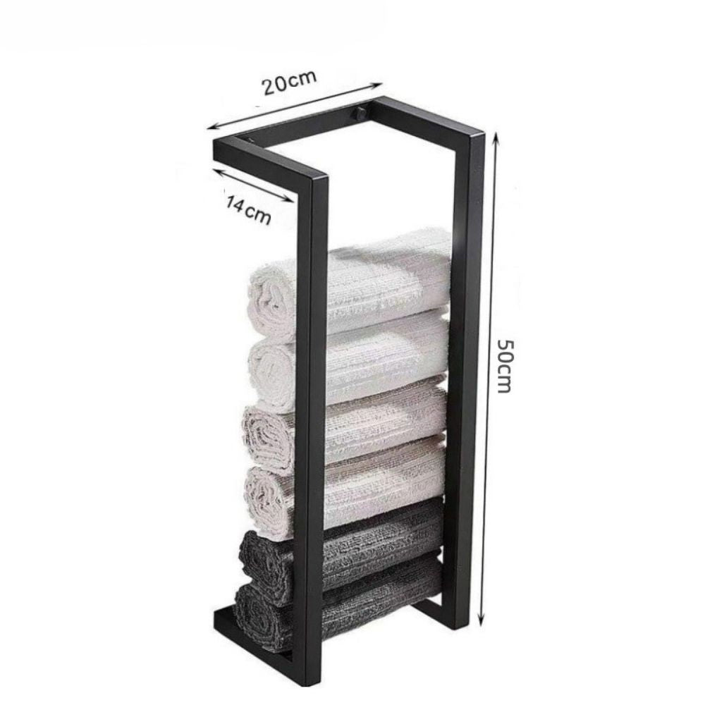 Wall-Mounted Bathroom Towel Storage Rack